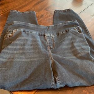 Avenue denim skinny 22/24P, elastic waist jeans